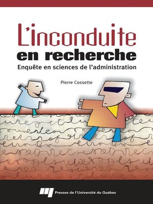 cover image of L' inconduite en recherche